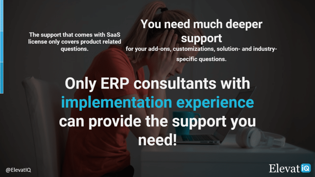 Only ERP consultants with ERP implementation experience can provide the support you need | ElevatIQ