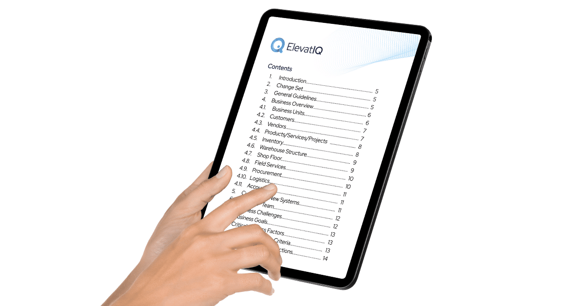 ERP Selection RFP Template