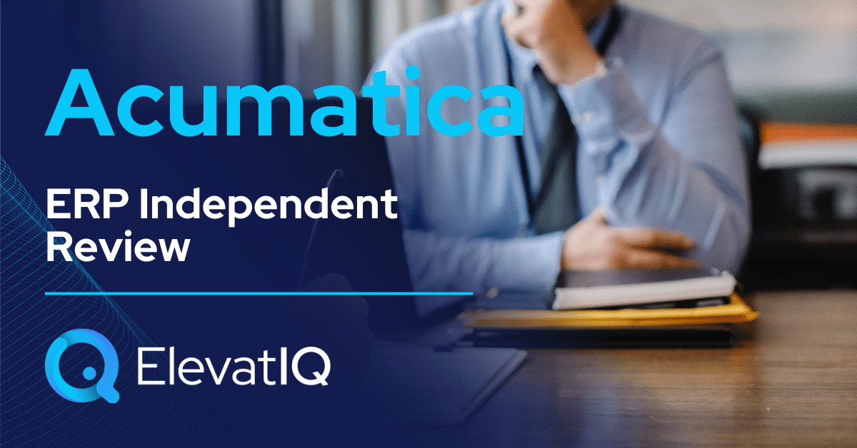 Acumatica ERP Independent Review 2024