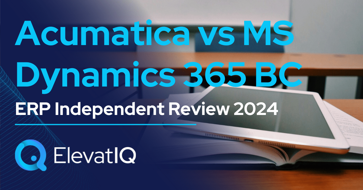 Acumatica vs MS Dynamics 365 BC ERP Independent Review 2024