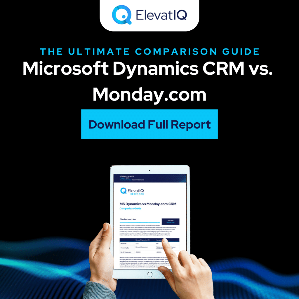 LinkedIn - Microsoft Dynamics CRM vs Monday.com
