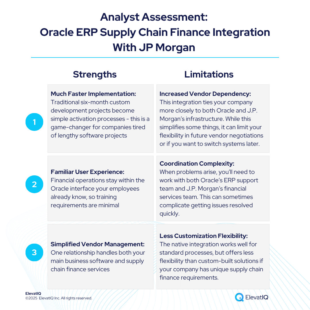 Oracle ERP Supply Chain Finance Integration: Independent Analysis & Insights