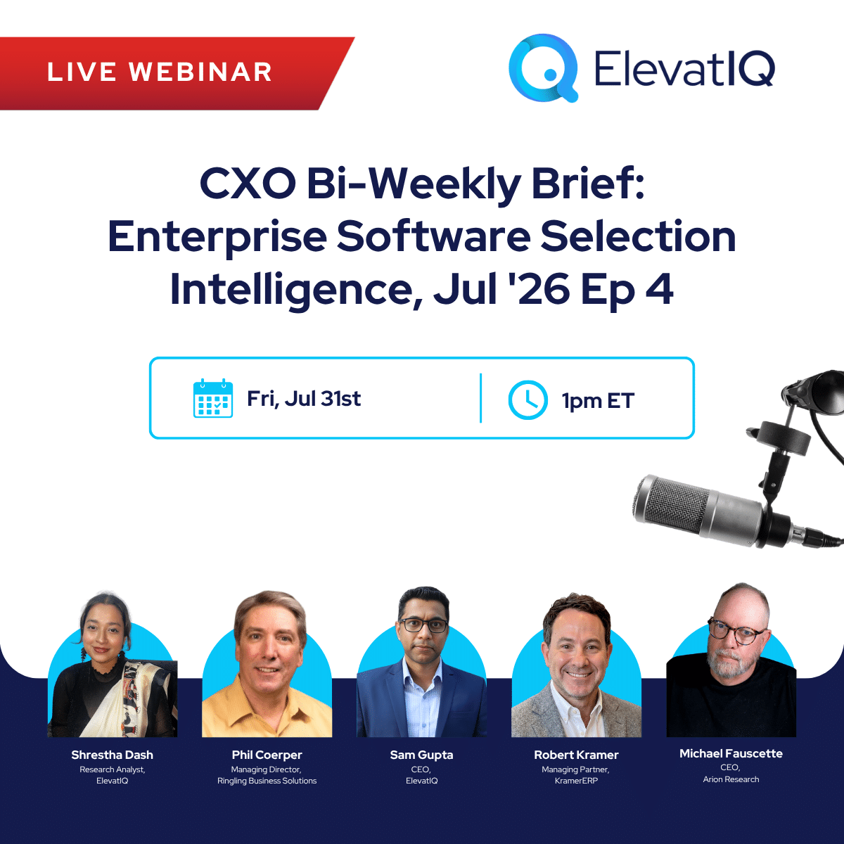CXO Bi-Weekly Brief Jul '26 Ep 4 - WP - 5 Speakers