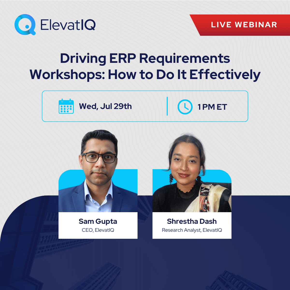 Driving Effective ERP Requirements Workshops - WP - 2 Speakers