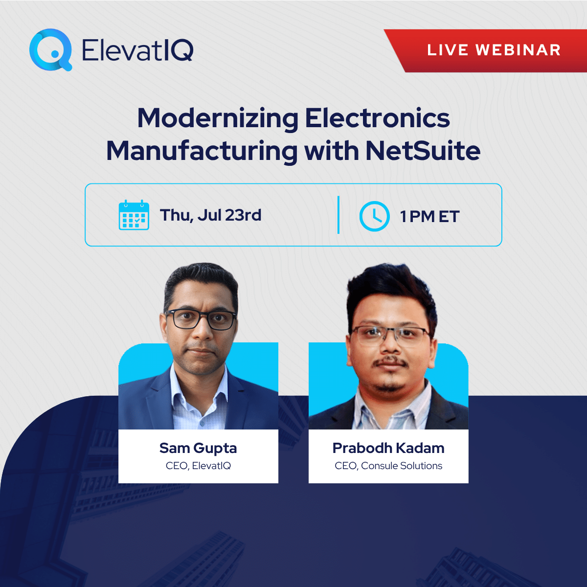 Modernizing Electronics Manufacturing with NetSuite - WP - 2 Speakers